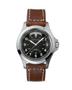 n~g fB[X ANZT[ rv Hamilton Khaki Field Watch 40mm Black/Brown ubN