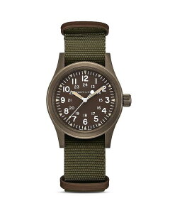 �n�~���g�� ���f�B�[�X �A�N�Z�T���[ �r���v Hamilton Mechanical Khaki Field Watch 38mm Brown/Green �O���[��