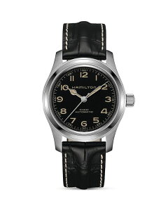 n~g fB[X ANZT[ rv Hamilton Murph Khaki Field Watch 42mm Black ubN