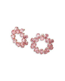 スワロフスキー レディース ピアス・イヤリング アクセサリー Millenia Pink Crystal Circle Drop Earrings Pink