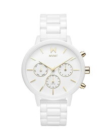 エムブイエムティー レディース 腕時計 アクセサリー Nova Watch, 38mm White/White