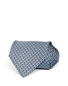 T@g[ tFK Y ANZT[ lN^C ~j VN Salvatore Ferragamo Mini Linked Gancini Silk Classic Tie Navy/Azure lCr[