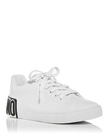 モスキーノ レディース スニーカー シューズ Moschino Women's Leather Sneakers White