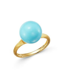 マルコ ビチェゴ レディース リング アクセサリー 18K Yellow Gold Ring with Turquoise Blue/Gold