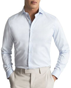 ���C�X �����Y �g�b�v�X �V���c �X�����t�B�b�g REISS Storm Slim Fit Two Fold Twill Shirt Soft Blue �u���[