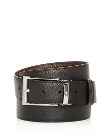 モンブラン メンズ ベルト アクセサリー Men's Contemporary Reversible Leather Belt Black/Brown