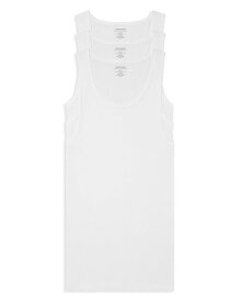 カルバンクライン メンズ タンクトップ トップス Classic Tanks, Pack of 3 White