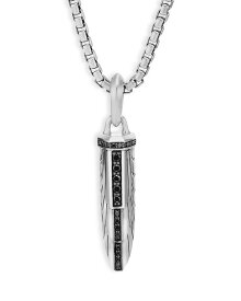 デイビット・ユーマン レディース ネックレス・チョーカー・ペンダントトップ アクセサリー Empire Amulet with Pave Black Diamonds Black/Silver