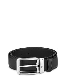 モンブラン メンズ ベルト アクセサリー Leather Belt Black