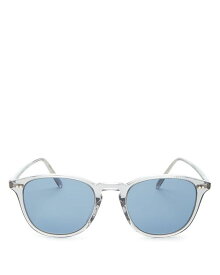 オリバーピープルズ レディース サングラス・アイウェア アクセサリー Unisex Forman Round Sunglasses, 51mm Gray/Blue Polarized