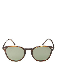 Io[s[vY fB[X ANZT[ TOXEACEFA Oliver Peoples Unisex Forman Round Sunglasses 51mm Tortoise/Green Polarized O[