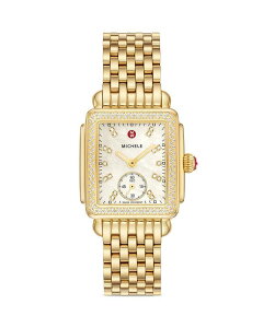 �~�b�V�F�� ���f�B�[�X �A�N�Z�T���[ �r���v MICHELE Deco Mid Watch 29mm White/Gold �z���C�g