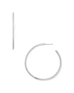 ANA fB[X ANZT[ sAXECO AQUA Plunger Hoop Earrings - 100% Exclusive Silver Vo[