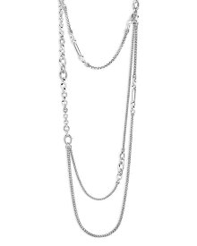 ジョン・ハーディー レディース ネックレス・チョーカー・ペンダントトップ アクセサリー Sterling Silver Classic Chain Layered Necklace, 34" Silver