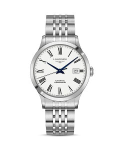 �����W�� ���f�B�[�X �A�N�Z�T���[ �r���v Longines Record Watch 40mm White/Silver �z���C�g