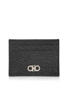 T@g[ tFK Y ANZT[ z U[ Salvatore Ferragamo Revival Leather Money Clip Card Case Nero