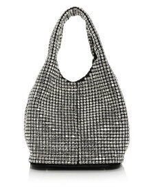 アクア レディース ショルダーバッグ バッグ Crystal Mini Crossbody - 100% Exclusive Silver/Crystal/Black