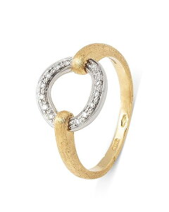 �}���R �r�`�F�S ���f�B�[�X �A�N�Z�T���[ �����O Marco Bicego 18K White & Yellow Gold Jaipur Link Diamond Ring White/Gold �z���C�g
