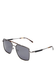 サルヴァトーレ フェラガモ レディース サングラス・アイウェア アクセサリー Aviator Sunglasses, 59mm Silver/Dark Ruthe Solid