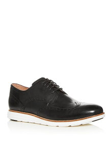 コールハーン メンズ オックスフォード シューズ Men's Original Grand Leather Wingtip Oxfords Black/White