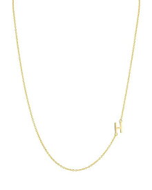 アルジェントヴィーヴォ レディース アクセサリー ネックレス・チョーカー・ペンダントトップ Argento Vivo Asymmetrical Initial Necklace in 18K Gold-Plated Sterling Silver,...
