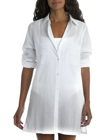 【送料無料】 ラブランカ レディース シャツ トップス Island Fare Resort Camp Shirt Cover Up White