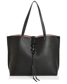 【送料無料】 レベッカミンコフ レディース トートバッグ バッグ Megan Large Leather Tote Black/Black