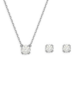XtXL[ fB[X ANZT[ lbNXE`[J[Ey_ggbv [X Swarovski Constella Necklace & Stud Earrings Set Silver Vo[