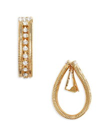 【送料無料】 ケネスジェイレーン レディース ピアス・イヤリング アクセサリー Crystal Hoop Earrings Gold