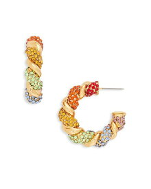 【送料無料】 ケネスジェイレーン レディース ピアス・イヤリング アクセサリー Rainbow Crystal Hoop Earrings Multi/Gold