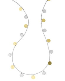 【送料無料】 イッポリスタ レディース ネックレス・チョーカー・ペンダントトップ アクセサリー 18K Gold & Sterling Silver Classico Hammered Disc Statement Necklace, 33" Gold/Silver