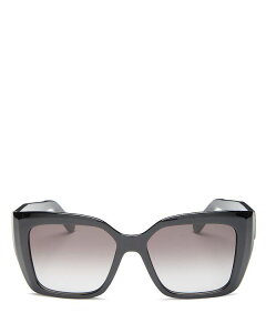 yz T@g[ tFK fB[X TOXEACEFA ANZT[ Women's Square Sunglasses, 55mm Black/Gray Gradient