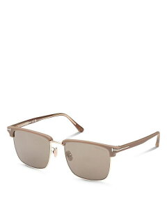 yz gEtH[h fB[X TOXEACEFA ANZT[ Women's Hudson Square Sunglasses, 55mm Brown/Brown Mirror