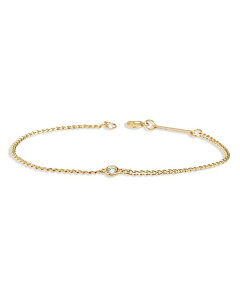 �]�C�`�b�R ���f�B�[�X �A�N�Z�T���[ �u���X���b�g�E�o���O���E�A���N���b�g Zoe Chicco 14K Yellow Gold Floating Diamonds Diamond Curb Link Bracelet Gold �S�[���h