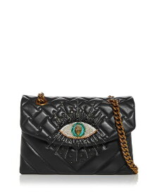 【送料無料】 カートジェイガーロンドン レディース ショルダーバッグ バッグ Kensington Eye Embellished Leather Shoulder Bag Black