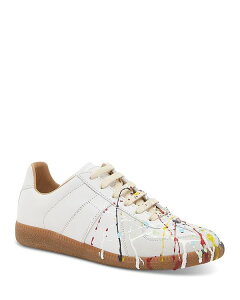 �}���^���}���W�F�� ���f�B�[�X �V���[�Y �X�j�[�J�[ ���[�X Maison Margiela Women's Lace Up Low Top Sneakers Off White �I�t�z���C�g