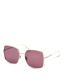 【送料無料】 トム・フォード レディース サングラス・アイウェア アクセサリー Women's Raphaela Butterfly Sunglasses, 60mm Gold/Purple Solid