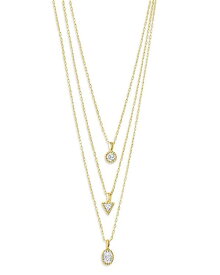 【送料無料】 スターリングフォーエバー レディース ネックレス・チョーカー・ペンダントトップ アクセサリー Julie Layered Pendant Necklace, 18-20" Gold