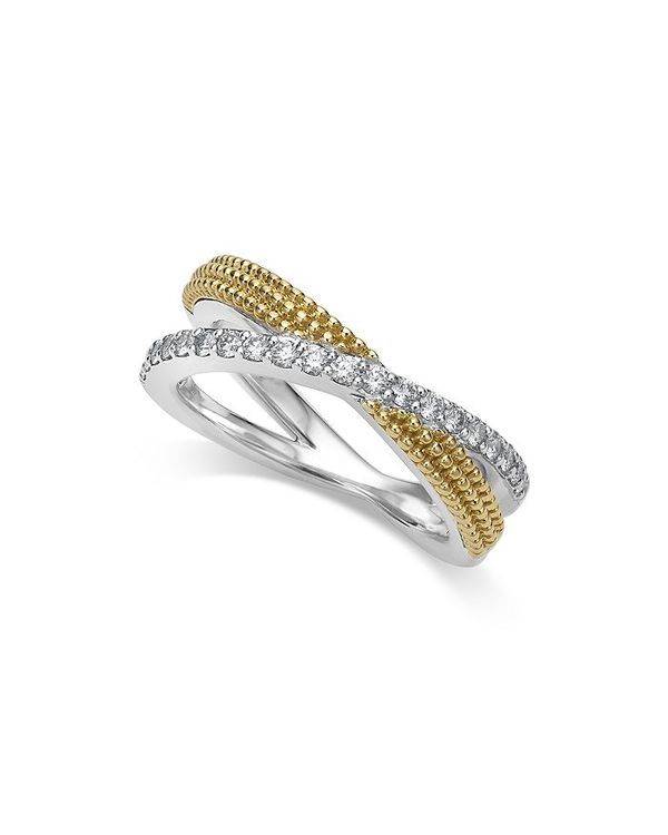 信託 ラゴス レディース リング アクセサリー Sterling Silver Pave Diamond Caviar Ring