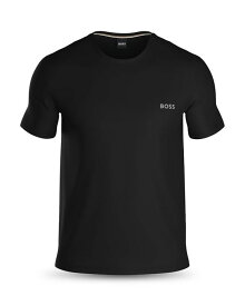 【送料無料】 ボス メンズ Tシャツ トップス Mix & Match Cotton Blend Embroidered Logo Graphic Tee Black