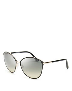 yz gEtH[h fB[X TOXEACEFA ANZT[ Penelope Oversized Sunglasses, 59mm Rose Gold/Black