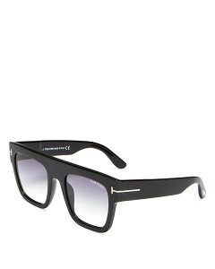 gEtH[h fB[X ANZT[ TOXEACEFA shiny black / gradient smoke Tom Ford Women's Renee Flat Top Sunglasses, 52mm