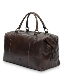 【送料無料】 フライ メンズ ボストンバッグ バッグ Logan Overnight Leather Duffel Dark Brown