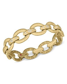【送料無料】 ロバートコイン レディース ブレスレット・バングル・アンクレット アクセサリー 18K Yellow Gold Duchessa Diamond Link Bangle Bracelet Gold