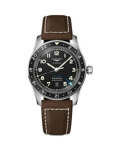 W fB[X ANZT[ rv Longines Spirit Zulu Time GMT Chronometer 42mm Black/Brown ubN