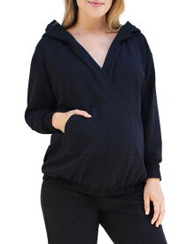 イングリッド&イザベル レディース シャツ トップス Maternity Hooded Sweatshirt Black