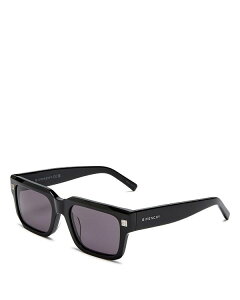 【送料無料】 ジバンシー レディース サングラス・アイウェア アクセサリー Square Sunglasses, 53mm Black/Gray Solid