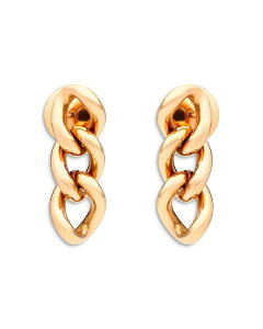 |[g fB[X ANZT[ sAXECO Pomellato 18K Rose Gold Iconica Tango Chain Link Drop Earrings Rose Gold S[h
