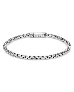 yz WEn[fB[ fB[X uXbgEoOEANbg ANZT[ Sterling Silver Classic Chain Box Chain Bracelet Silver