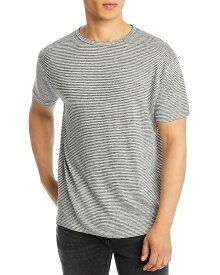 【送料無料】 アレックスクレーン メンズ Tシャツ トップス Sun Regular Fit Linen Tee Lines